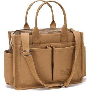 Large Canvas Tote Bag for Women,Womens Laptop Work Book Bags Crossbody Purse